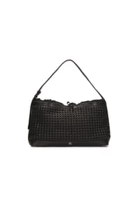 KAZAR STUDIO - Handtasche aus geflochtenem Leder in Schwarz - Schwarz