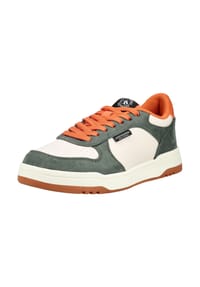 SCOTCH & SODA - Lederimitat/Mesh Sneaker - Grün/Beige