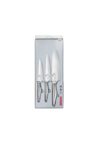 KAI - Messerset Seki Magoroku Shoso 3-tlg., Edelstahl, 2 Allzweckmesser und 1 Santokumesser - silber