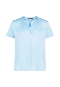 BETTY BARCLAY - Satin-Bluse kurzarm - Powder Blue