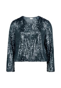 Vera Mont - Blouson mit Pailletten - Grey Olive
