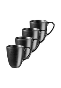 MÄSER Kaffeebecher-Set, Steinzeug Essential - Essential - Schwarz