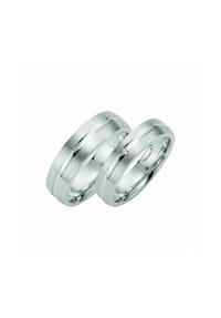 Adelia's - Adelia's Freundschaftsring Trauring 925 Silber mit 1 Brillant ( 0,01 ct ) – Silberring Diamant - Damen Ring - in silber