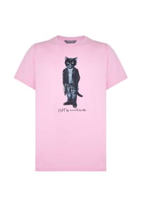 cat e lolette - Rosa T-Shirt Rockerkatze - pink