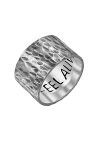 HAZE & GLORY - Ring Bandring - Feel Alive 925 Silber - Gold
