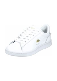 LACOSTE - Sneaker, Emblem, Leder, für Damen - 216 WHT/GLD