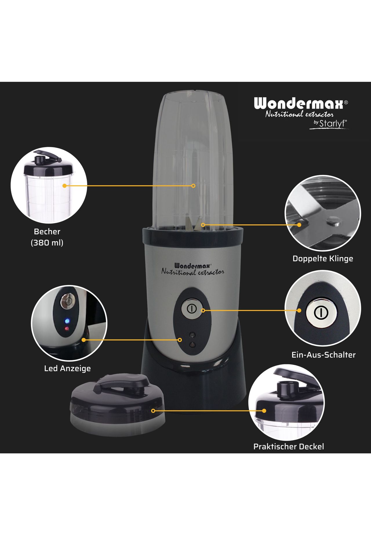 BEST DIRECT Standmixer - Nutritional Extractor - Smoothie Maker 