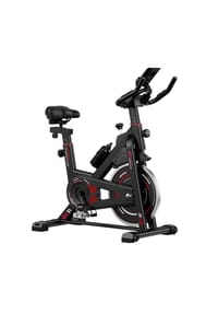 HOME FITNESS CODE - Heimtrainer Indoor Cycle, LCD-Monitor, verstellbarer Sitz, leiser Riemenantrieb, 8 kg Schwungrad - 