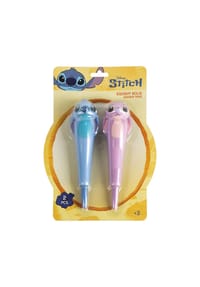 Disney - Disney Stitch Stiftset 2 Kugelschreiber aus Silikon für Schule & Büro - Blau 24x4x17 cm