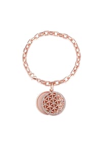 Luluandjane - Damen Armband aus Metall-Legierung in Roségold mit verziert mit Kristallen von Swarovski® - roségold