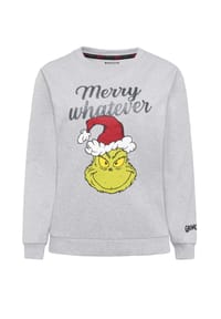 MANGUUN - Weihnachtspullover, für Damen - 1 GRAU MELANGE
