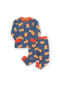 KITE - Kinder Löwe und Maus Pyjama Bio-Baumwolle - blau