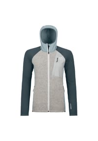 ORTOVOX - Damen FLEECE GP CLASSIC KNIT HOODY glacier grey - blau