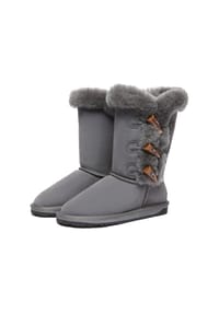 EVERAU® - Damenstiefel mit Hornknöpfen - Ashy - BLACK
