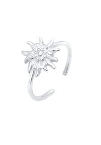 elli. - Ring Elli Ring Edelweiss Trachten Verstellbar 925 Silber - Silber