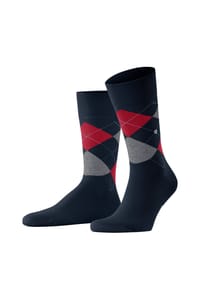 Burlington - King Socken, Komfortbund, Emblem, für Herren - 3011 BLACK-FLAMES