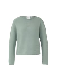 comma, - Strickpullover, Rollsaum, für Damen - 6211 BLUE GREEN