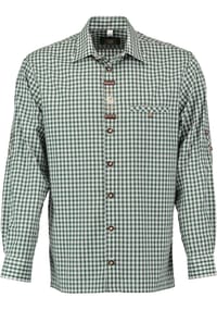 Orbis - Trachtenhemd, Regular Fit, Langarm, Kent, für Herren - 34 MITTELROT