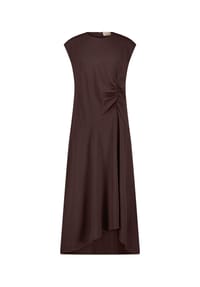 CARTOON - Midikleid mit Raffung - Dunkelbraun