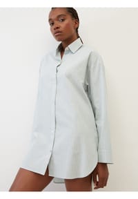Marc O'Polo Nachthemd, Hemdkragen, Knopfleiste, für Damen Bild 2