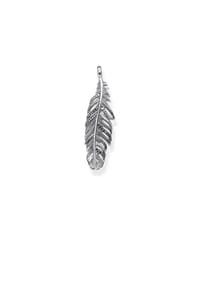 Thomas Sabo Rebel at heart - Anhänger Feder - schwarz, silberfarben