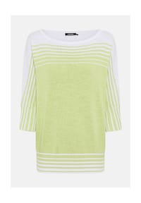 olsen - Pullover mit Fledermausärmeln und U-Boot-Ausschnitt - Lime Yellow