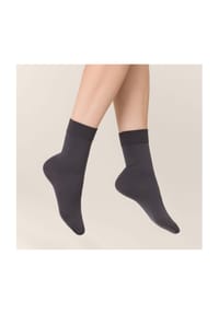 KUNERT - Kurzsocken Sensual Cotton, Rippbündchen, für Damen - 0070 BLACK