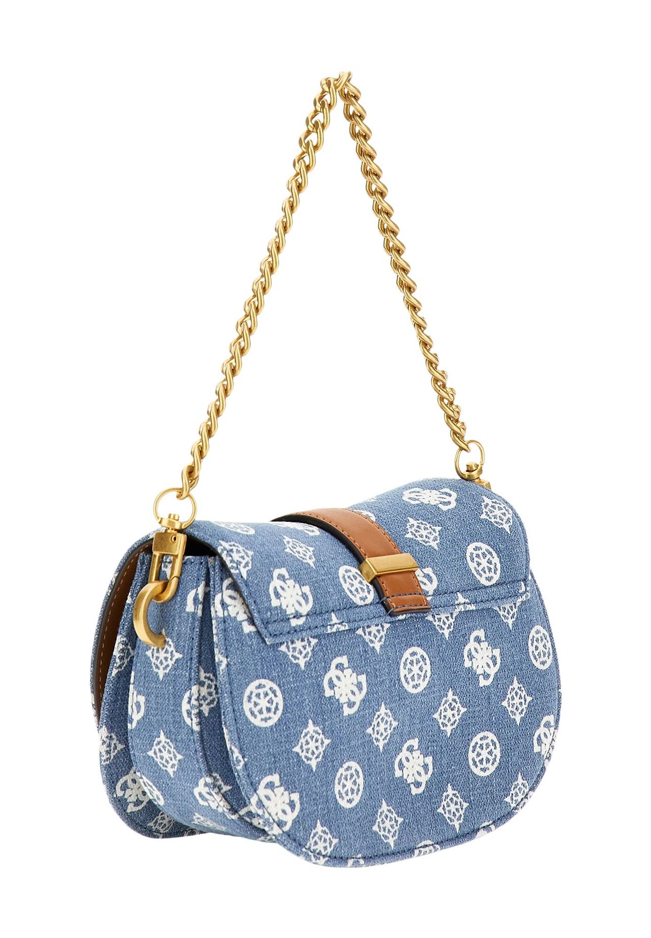 GUESS KUBA Schultertasche, Logo-Muster, Emblem, für Damen | GALERIA