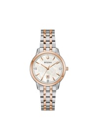 BULOVA SUTTON - Damen Armbanduhr "98P213", Diamanten - BICOLOR