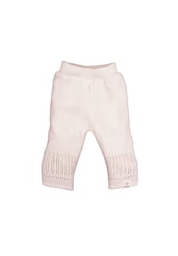 maximo® - GOTS BABY-Strickhose, Struktur einfarbig - misty blue