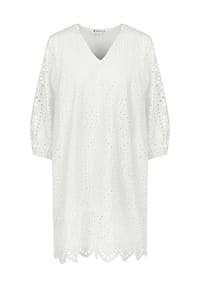 BICALLA - Dress Eyelet Emb. - off/weiss
