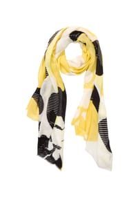 olsen - Schal mit floralem Panneaux-Dessin - Golden Yellow