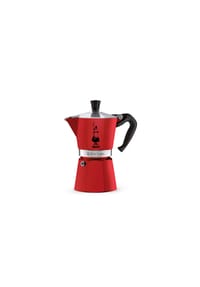 BIALETTI - Espressokocher Moka Express Color für 6 Tassen, Aluminium, Rot, 270 ml - Rot
