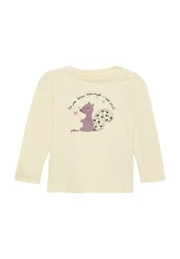s.Oliver - Langarmshirt, Baumwolle, für Babys und Kleinkinder - 0805 WHITE
