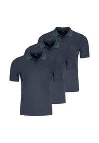 RAGMAN - Poloshirt 3er Pack Basic - Anthrazit