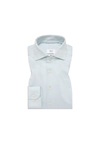 ETERNA - Japanese Knitted unifarben SLIM FIT - grün
