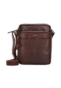 SPIKES & SPARROW® - Umhängetasche Leder 18 cm - darkbrown