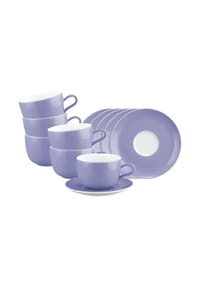 Seltmann Weiden Milchkaffeetassen mit Untertassen Liberty Pure Colors 380 ml 6er Set - LIBERTY PURE COLORS - beige