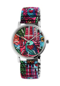 ONE ELEMENT Raptor - Damen Quarz Armbanduhr Colorful Edition mit Edelstahlzugarmband - Mineralglas - Colorful Edition 1