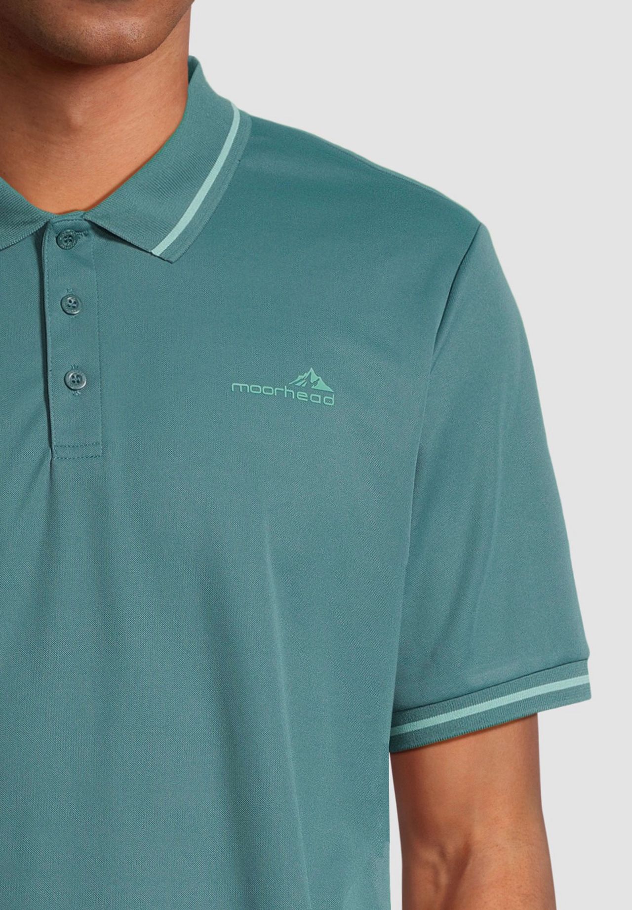 moorhead Poloshirt, Logo-Brustprint, für Herren | GALERIA