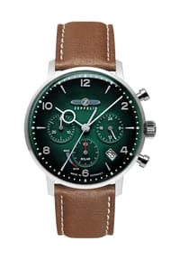 ZEPPELIN - LZ 129 HINDENBURG Herren Chronograph "8086-4" - DUNKELGRÜN