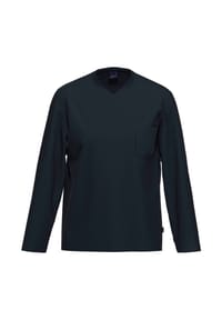 AMMANN - Schlafanzug Shirt Langarm Organic Cotton - Mix & Match - Dunkelblau
