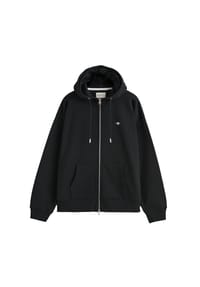 GANT - Damen Sweatjacke - SHIELD ZIP HOODIE, Kapuzen-Jacke, Logo, Baumwoll-Mix - Blau