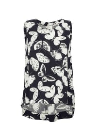Alba Moda - Top mit grafischem Allover Print - schwarz