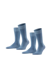 FALKE - Happy Socken, 2er-Pack, hautschmeichelnd, für Herren - ANTHRAZIT MELANGE
