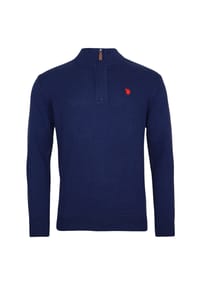 U.S. POLO ASSN. - Strickpullover Pullover Troyer - schwarz