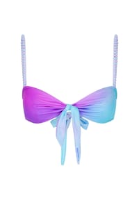MODA MINX - Bikinioberteil Club Tropicana mit stilvollem Perlenbesatz an den Trägern - Purple rain