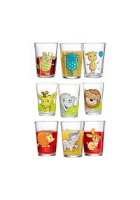 Ritzenhoff & Breker - Kindergläser Monster/Dschungel/Wald 205 ml 9er Set bunt - bunt