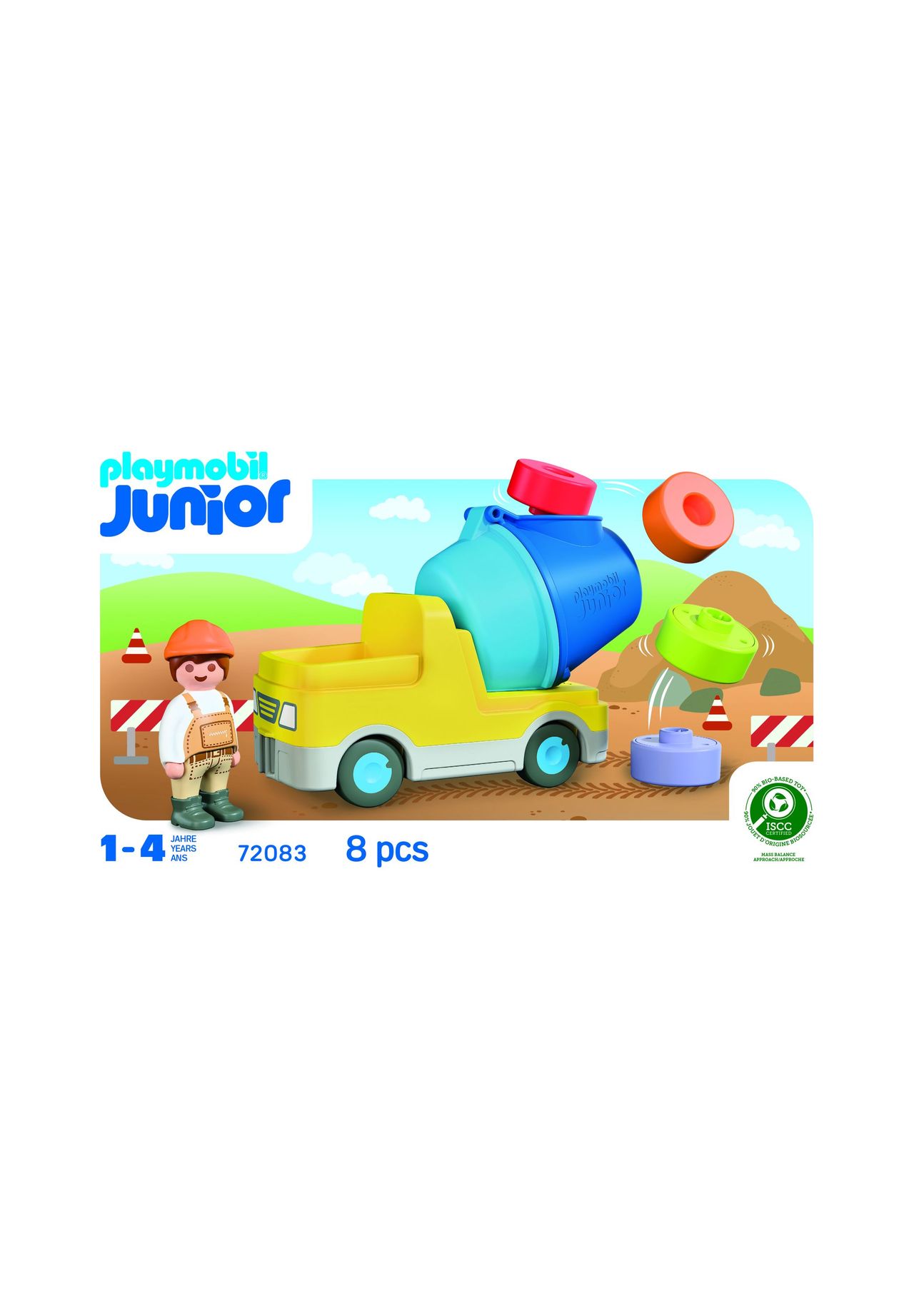 Playmobil Playmobil® Junior - Betonmischer 72083 152 Mehrfarbig in Größe 99 - Image 4