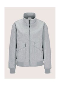 MADELEINE - Eleganter Damenblouson mit Melange-Optik - graphit / melange